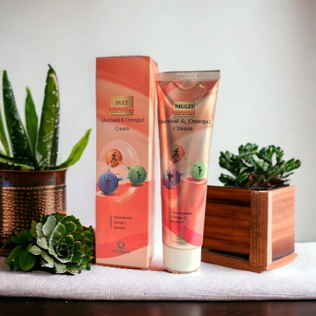 کرم ماساژ ضد درد گلوکوزامین و امگا 3 برند نادام نچرال کازمتیکس