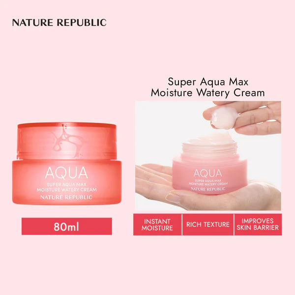 کرم آبرسان پوست خشک سوپر آکوا مکس برند نیچر ریپابلیک