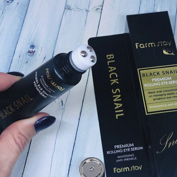 سرم دور چشم رولی حلزون سیاه برند فارم استی